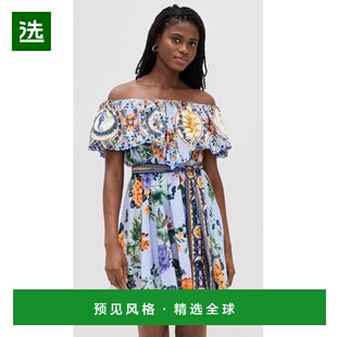 1h可退 香港直邮camilla and marc 女士 肩褶边短款连衣裙