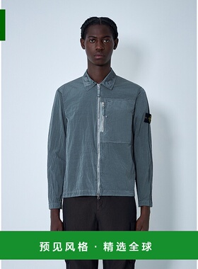 1h可退 香港直邮Stone Island 石头岛 男士 尼龙金属衬衫 1200031