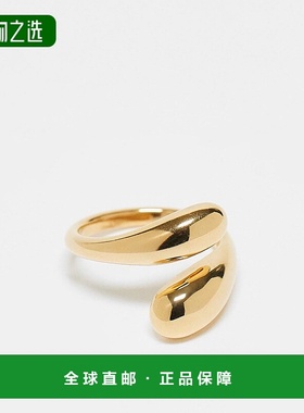 香港直邮ASOS 女士 bubble around 设计防水不锈钢裹式色调戒指()
