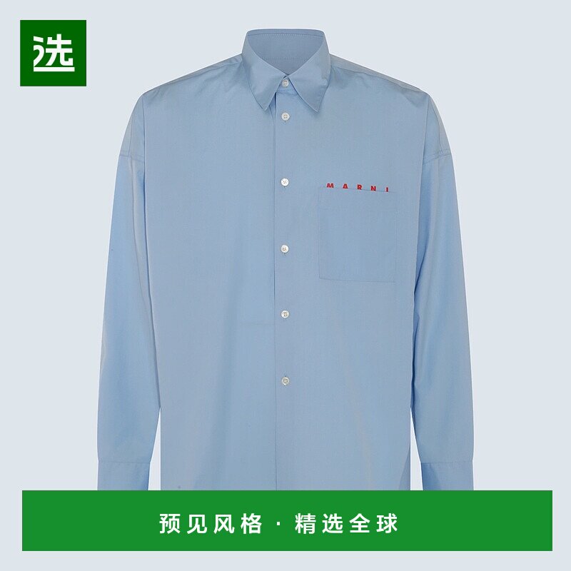 1h可退 欧洲直邮MARNI 男士衬衫 CUMU0061P2USCT88L2B50长袖