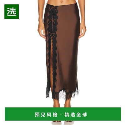 1h可退 香港直邮LOVESHACKFANCY 女士 Calder 半身裙 LS9192711