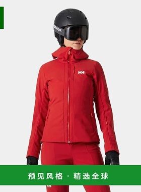 欧洲直邮Helly Hansen 女士红色聚酰胺Avanti三合一软壳滑雪夹克