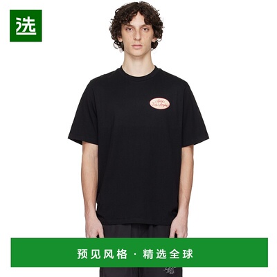 1h可退 香港直邮AMIRI 男士 黑色 Station Patch T 恤 AMJYTE1201