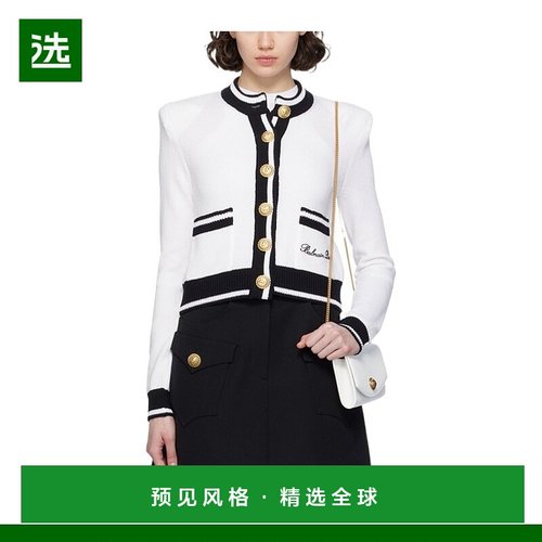 香港直邮Balmain 长袖针织开衫 CF0KL133KG48