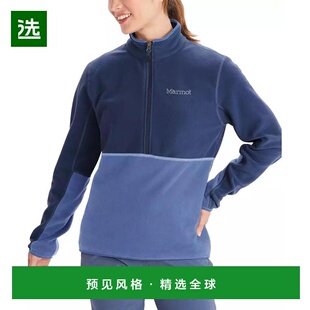 1h可退 【美国直邮】Marmot Women s Rocklin 半拉链拼色抓绒夹克