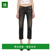 1h可退 直筒弹力徽标褪色做旧休闲时尚 美国直邮 R13女士牛仔裤