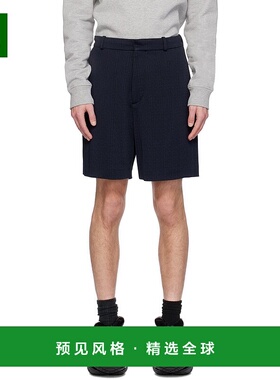 1h可退 香港直邮Balmain 巴尔曼 男士 海军蓝短裤 CH1PB115JH31
