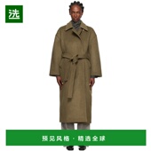 香港直邮Our Court Legacy 1h可退 女士 绿色 大衣 W4251CD