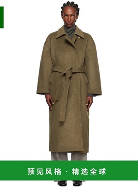 1h可退 香港直邮Our Legacy 女士 绿色 Court 大衣 W4251CD