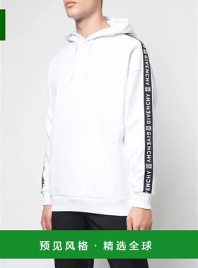 香港直发Givenchy纪梵希男士白色Logo连帽卫衣简约BMJ02K30AF长袖