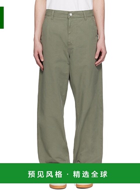 1h可退 香港直邮CARHARTT WIP 男士 绿色 Single Knee 长裤 I0314