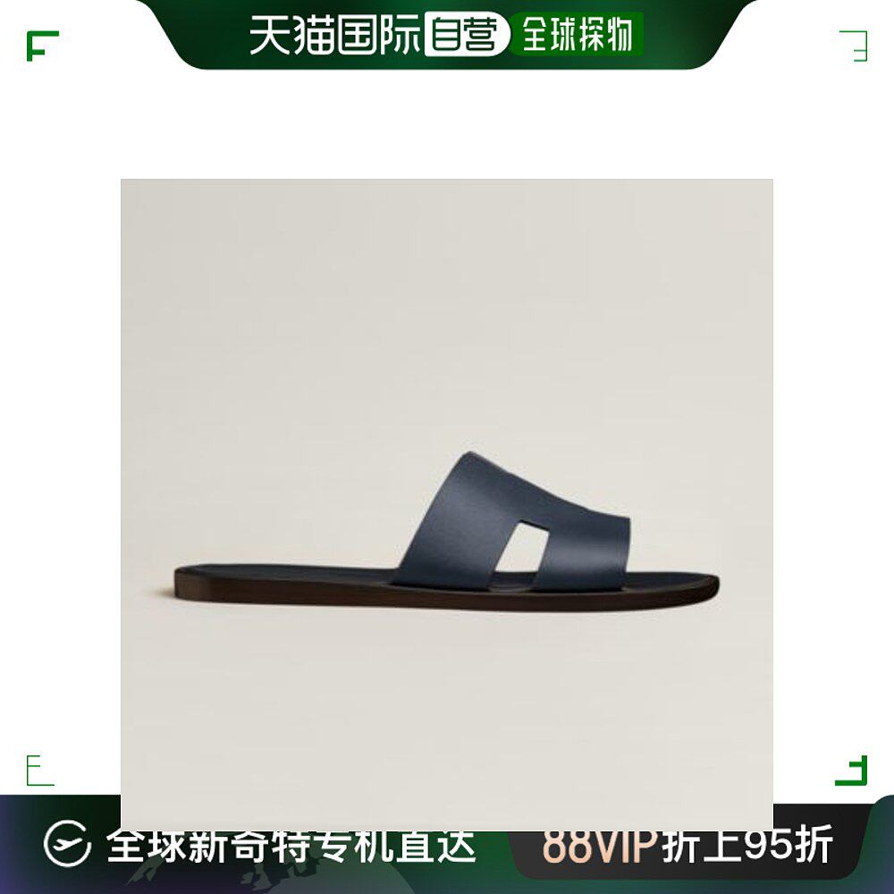 hermes爱马仕lzmir espon系列男士凉鞋深蓝色h202861zhi