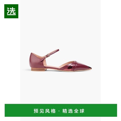 1h可退 香港直邮Malone Souliers 女士 Ulla 皮质尖头平底鞋 ULLA