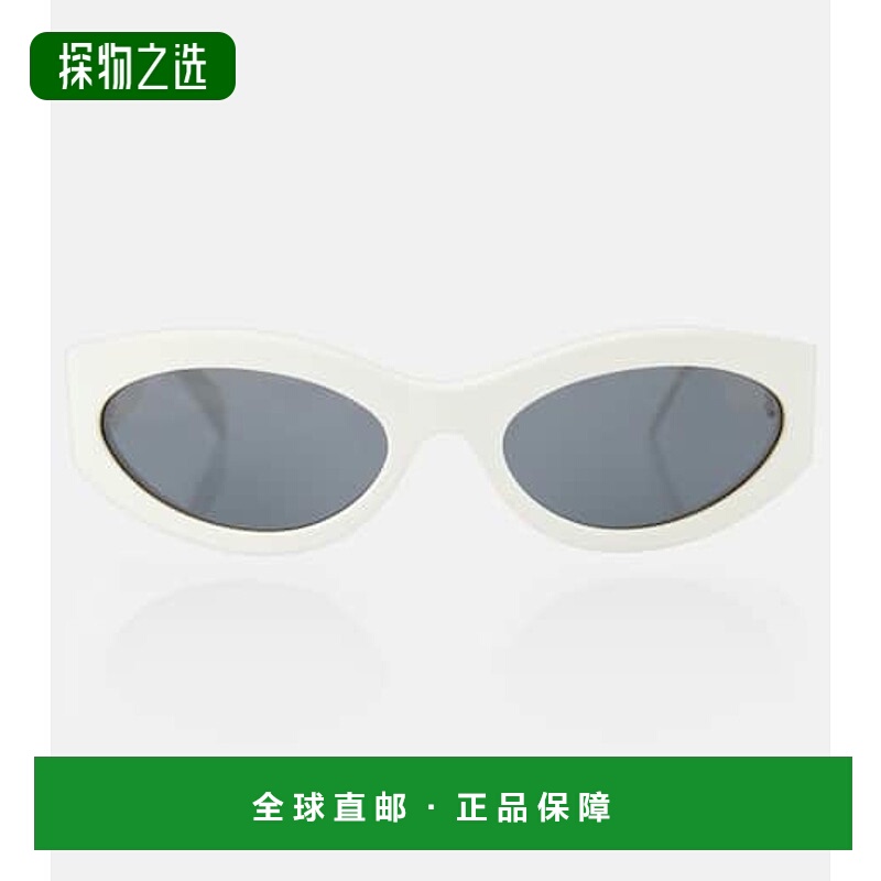 1h可退 香港直邮Celine 思琳 女士 椭圆形太阳眼镜 white白色 舒