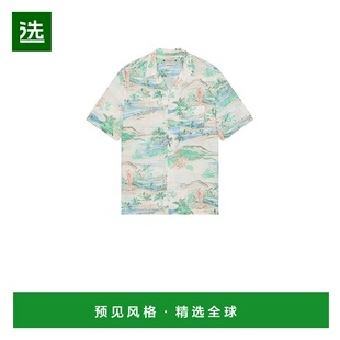 1h可退 香港直邮Allsaints 男士 Biarritz 短袖衬衫 M056SC