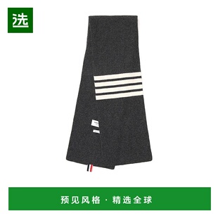 香港直邮Thom Browne 经典 4 条纹羊绒围巾披肩 MKS026A00011