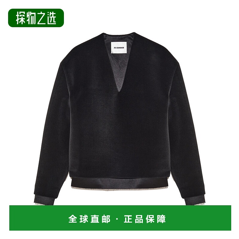 香港直邮Jil Sander V领针织衫 J03NH0029J20333长袖