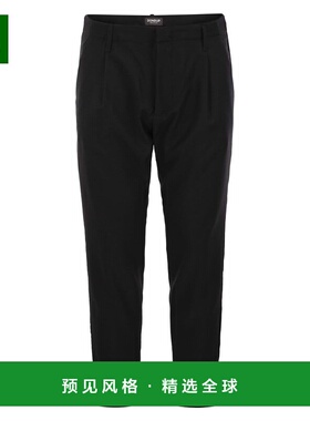 1h可退 香港直邮Dondup 男士 BEN 萝卜腿羊毛长裤 UP630WS0105UXX