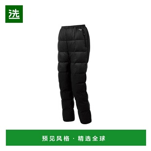 日潮跑腿Montbell蒙贝欧女士轻薄羽绒裤黑色加绒轻盈保暖1101576