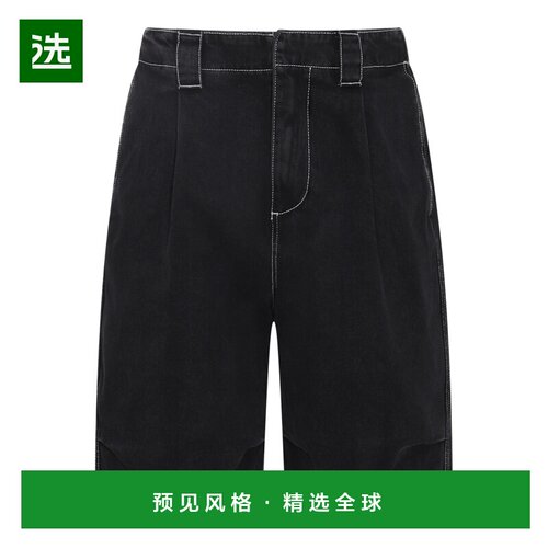 1h可退 香港直邮Sunnei 男士 水洗黑色牛仔短裤 MRTWMBOT060DEN01