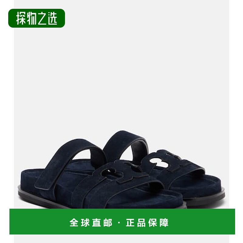 香港直邮Tory Burch 托里·伯奇 女士 Ines 绒面革凉拖