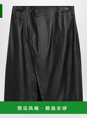 1h可退 香港直邮Loulou de Saison 女士 Akare 黑色皮革半身裙 EK