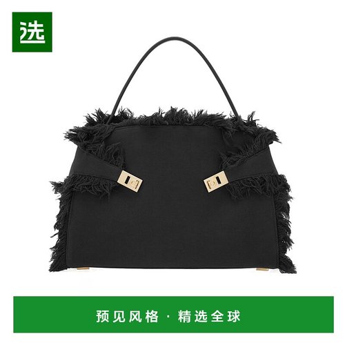 香港直邮Salvatore Ferragamo 流苏 Hug 手提包 21A009