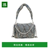 香港直邮Diesel 迪赛 女士 1h可退 绗缝牛仔单肩包 X09597P5570