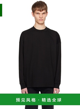 1h可退 香港直邮The Row 男士 黑色 Drago 长袖 T 恤 288K291