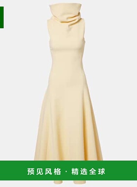 1h可退 香港直邮Jacquemus 女士 三角形中长连衣裙 yellow黄色 舒