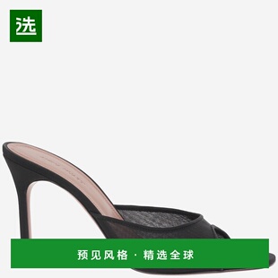 香港直邮AMINA MUADDI 女士高跟鞋 ALEXAMESHSLIPPERBLACK凉鞋