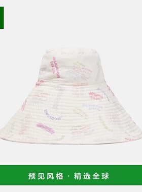 香港直邮Jacquemus 女士 Le Chapeau Lagrima 印花棉遮阳帽