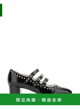 1h可退 香港直邮Carel 女士 Camden 黑色皮质浅口鞋 CAMDEN332062