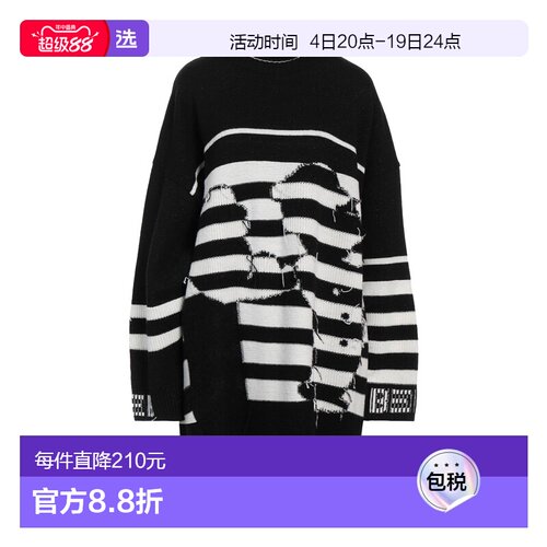1h可退 香港直邮Iceberg 冰山 女士 短款连衣裙 black黑色 舒适时