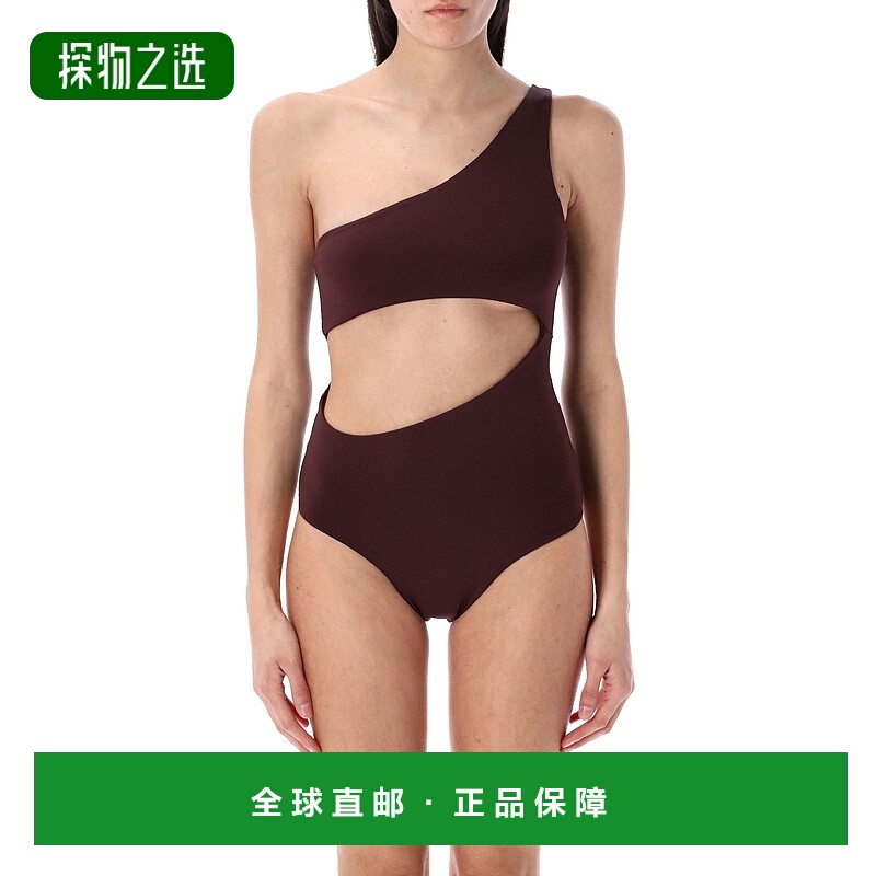 香港直邮magda butrym 女士 one-piece 单肩连体泳衣 309525BROWN