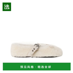 5F272E173F005 羊毛搭扣芭蕾舞鞋 香港直邮Miu Miu