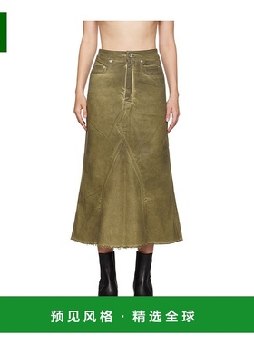 香港直邮Rick Owens Drkshdw Godet 牛仔半身裙 DS02D2345DCF