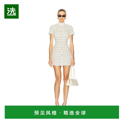 香港直邮Self-Portrait 女士 珠皮呢迷你连衣裙 AW25125SC女装