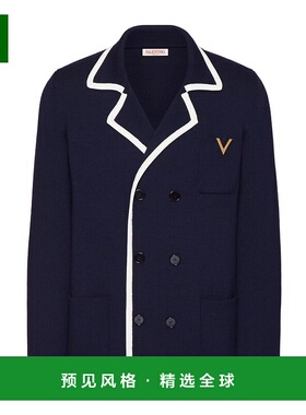 【99新未使用】香港直邮Valentino 双排扣羊毛西装外套 4V3KA03J9