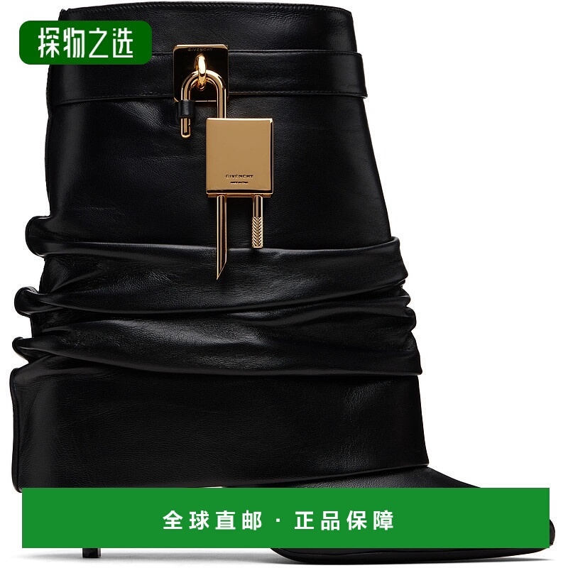 香港直邮Givenchy 纪梵希 女士 黑色 Shark Stiletto 踝靴 BE604R