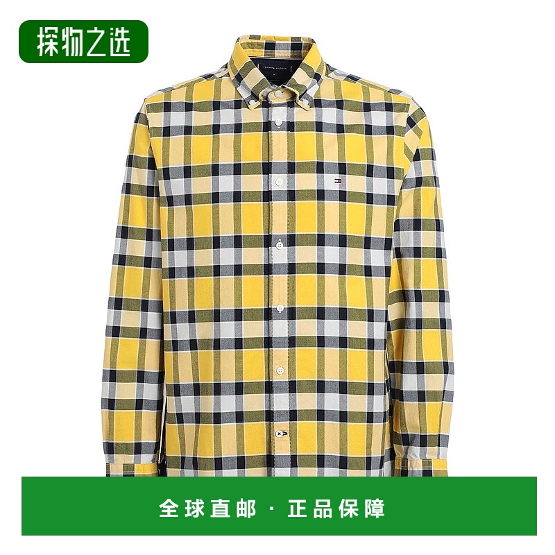 香港直邮Tommy Hilfiger 汤米·希尔费格 男士 格纹衬衫