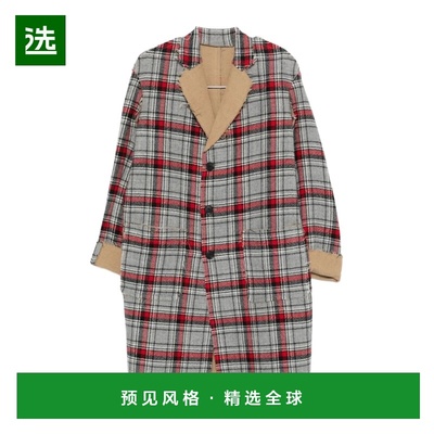 1h可退 香港直邮R13 女士外套 R13WR469R566AREDGREYPLAID AW2025