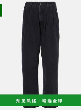 1h可退 香港直邮AGOLDE 女士 Slater 高腰阔腿牛仔裤 black黑色