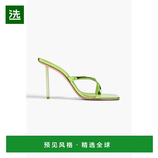 1h可退 香港直邮Amina Muaddi 女士 Adriana 光面皮凉拖 ADRIANAS