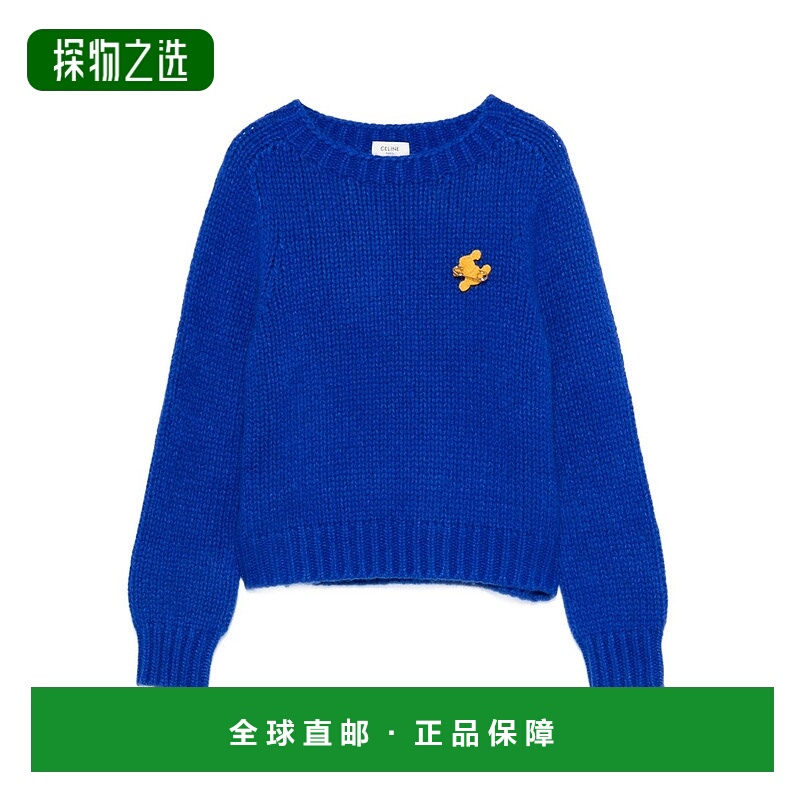 香港直邮Celine 思琳 女士 標誌刺繡圓領套頭衫 RY0JL0899