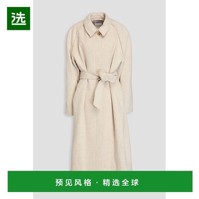 1h可退 香港直邮LE 17 SEPTEMBRE 女士 束带羊毛大衣 LSL224CT04E