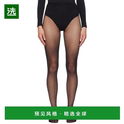1h可退 【美国直邮】Wolford 黑色 Individual 10 连裤袜 女士内