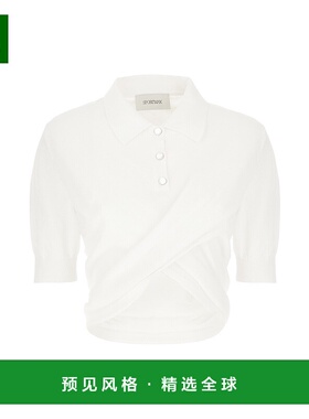 1h可退 香港直邮Sportmax 斯宝麦斯 女士 白色棉质Polo衫 SHAKER0