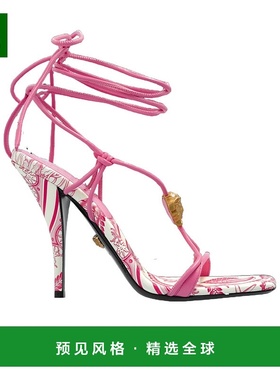 香港直邮Versace 方头高跟凉鞋 10204691A15304范思哲