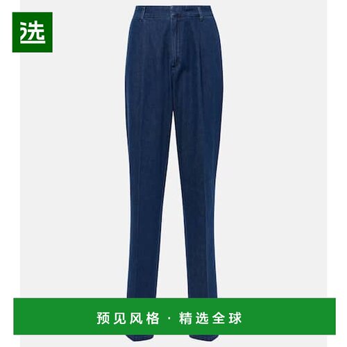 1h可退 香港直邮TOVE 女士 Maggie 高腰直筒牛仔裤 blue蓝色 舒适